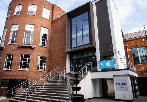 The South Entrance steps of the LUU building