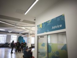 Image of advice office reception in LUU Foyer