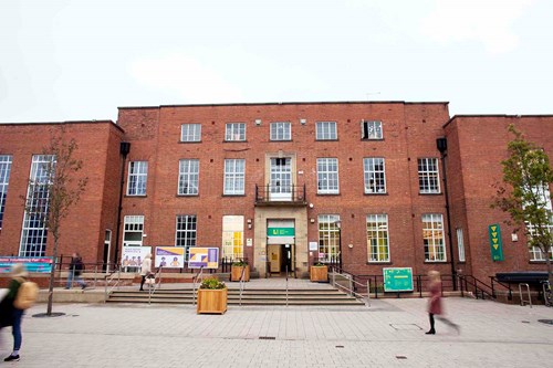 An image of the LUU North entrance exterior